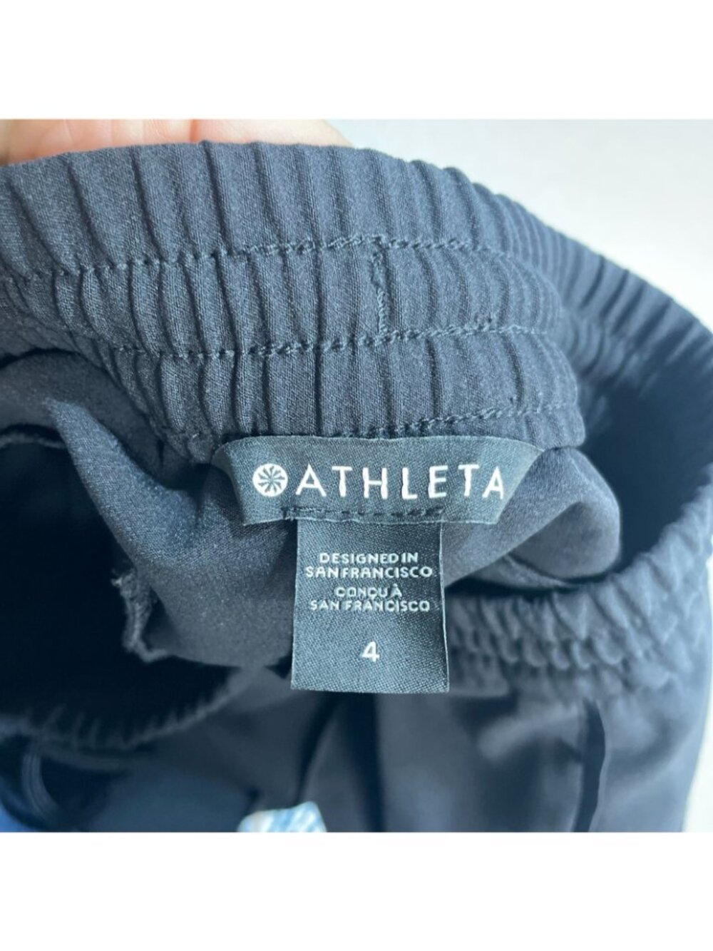 Athleta Women's 4 Black  Straight Leg Active Pants Polyester  P0839 - Picture 6 of 11